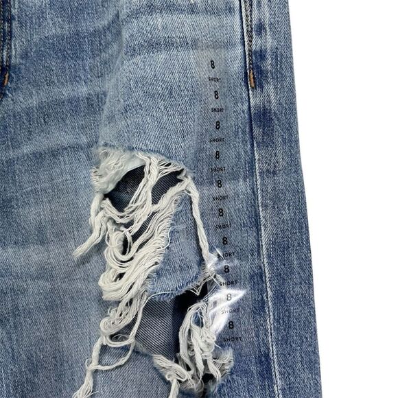 American Eagle Outfitters Distressed High Rise Skater Jeans 8 Short - Picture 5 of 9
